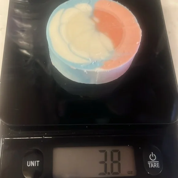 Tallow Soap- Patriotic Round Hand Crafted Bars - Picture 3 of 3